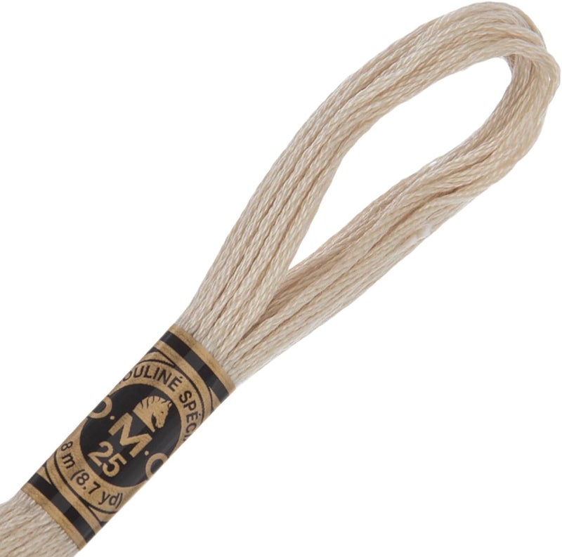 Hobby Lobby DMC Cotton Embroidery Floss (Set of 12) (822 Light Beige Gray DMC) - Image 1